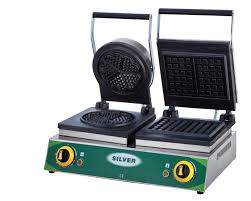 Silver Çiçek  Kare Waffle Makinası
